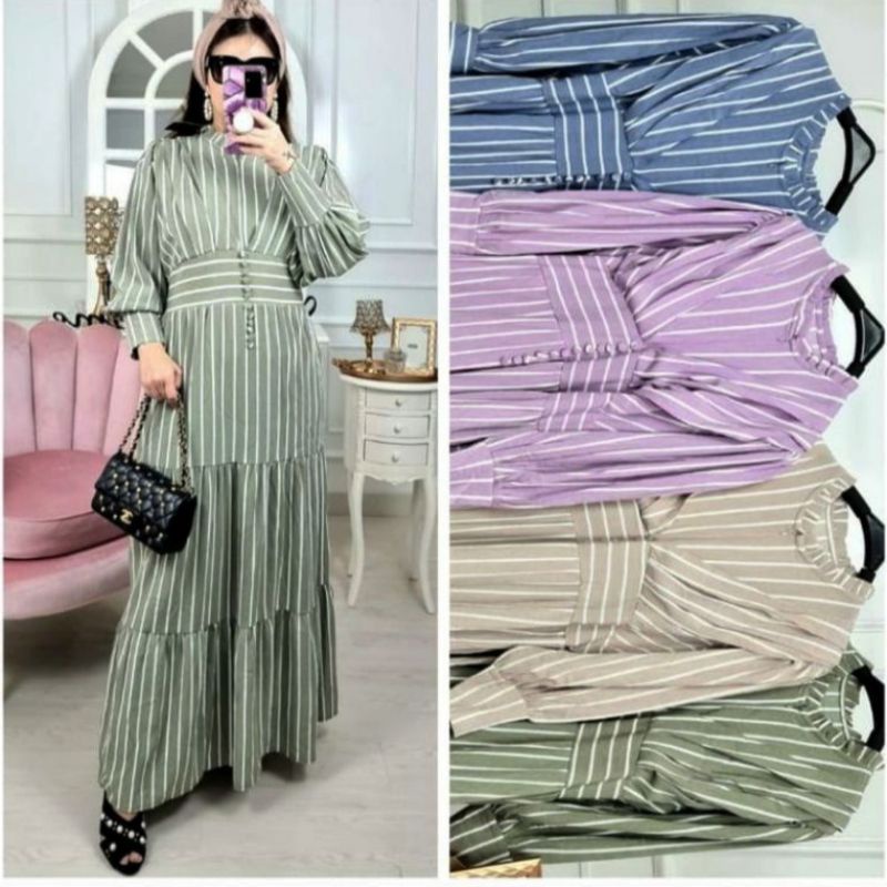 GAMIS DRESS MEIJIWANG/GAMS MOTIF SALUR PREMIUM ORIGINAL MEIJIWANG