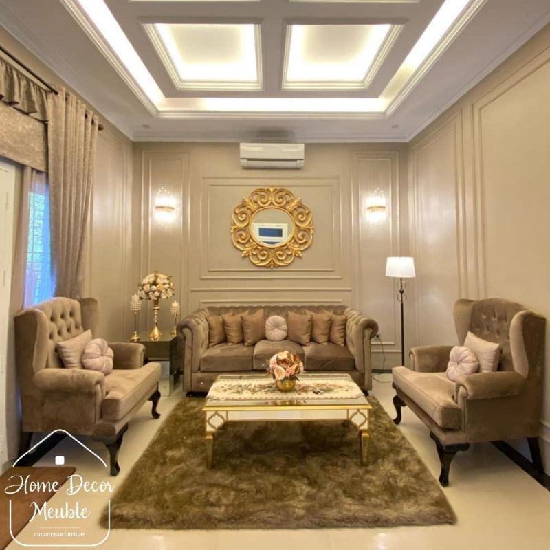 Set sofa ruang tamu, sofa tamu jati, kursi tamu mewah