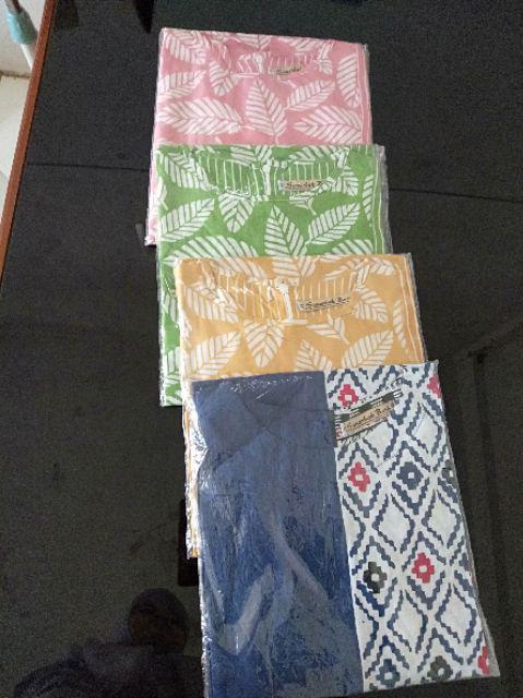 Tunik Soft Daun Salur 2 Atasan Baju Batik Wanita