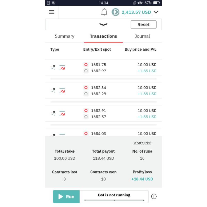BOT BINARY MAVIC NO TOUCH profitable SPBC