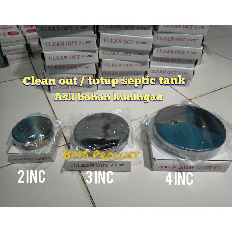 TUTUP SEPTIC TANK 3" BRACHIO 3 INCH ORI / CLEAN OUT 3INCH STAINLESS
