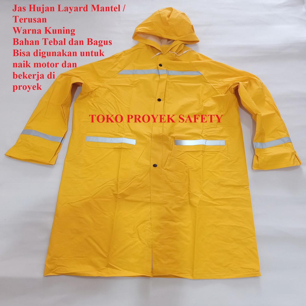 Jas Hujan Mantel / Jas Hujan Proyek / Jas Hujan Layard Mantel / Jas Hujan Terusan / Mantel Jas Hujan