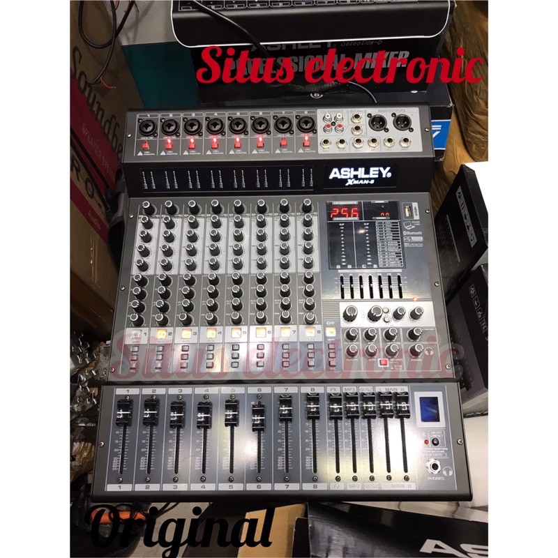 PROMO MURAH mixer ashley xman 8 original mixer 8 channel ashley x man 8 digital effect 256dsp 2