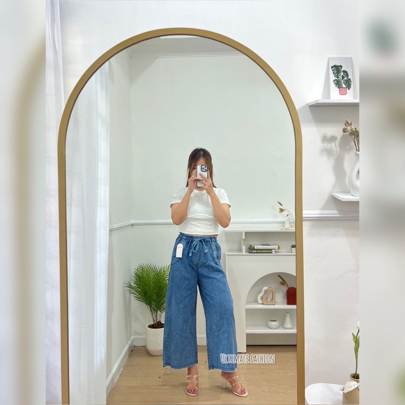 Celana Kulot Rawis Nikita Highwaist HW Jeans Wanita Cewek Premium Real Pict 731