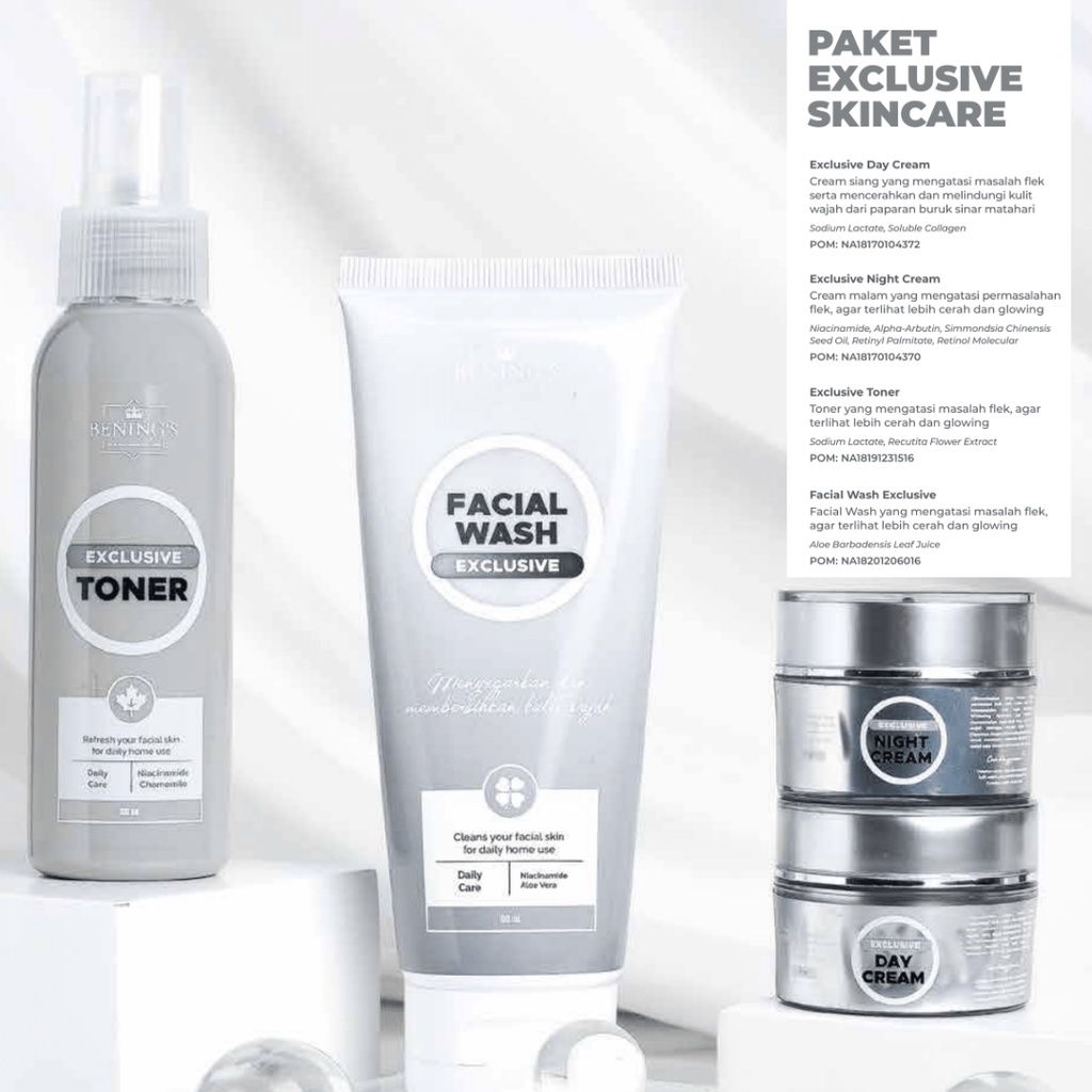 BENINGS SKINCARE DR OKY PRATAMA PAKET EXCLUSIVE | PAKET EXCLUSIVE BENINGS SKINCARE | EXCLUSIVE SKINC