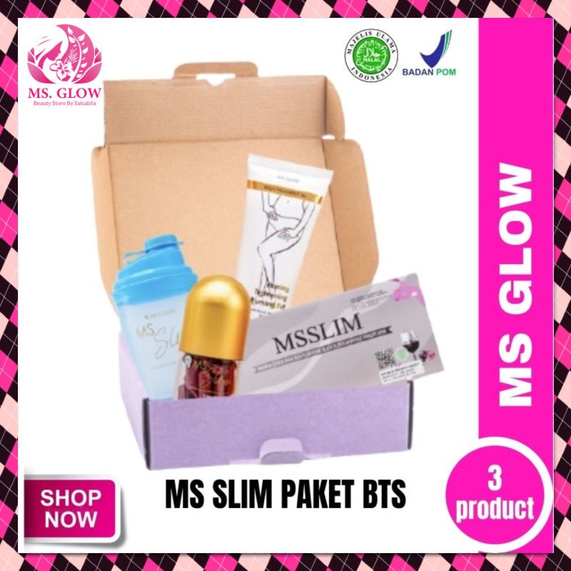 MS SLIM PAKET BTS | PELANGSING BADAN MS GLOW