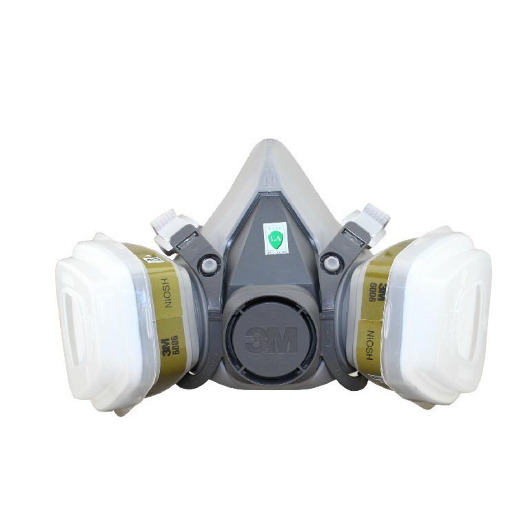 Mask 3M Original Masker Half face Pabrik Debu Kimia Gas Respirator 6200