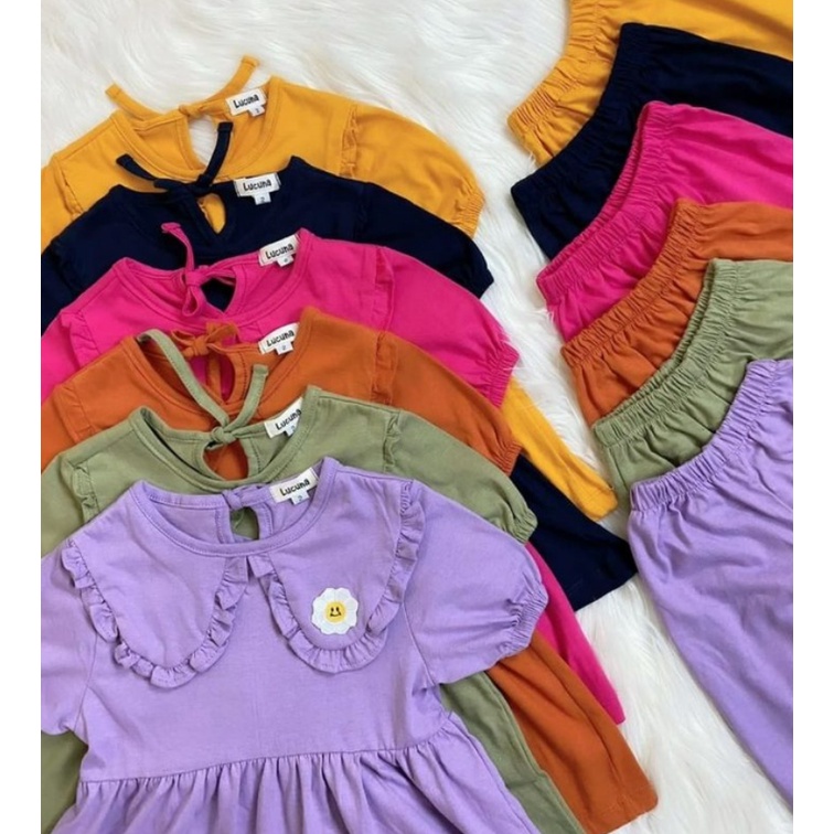 Setelan Anak Perempuan Daisy Smilee 1 - 5 Tahun Termurah Setelan Fashion Anak Adem Set CBKS S23