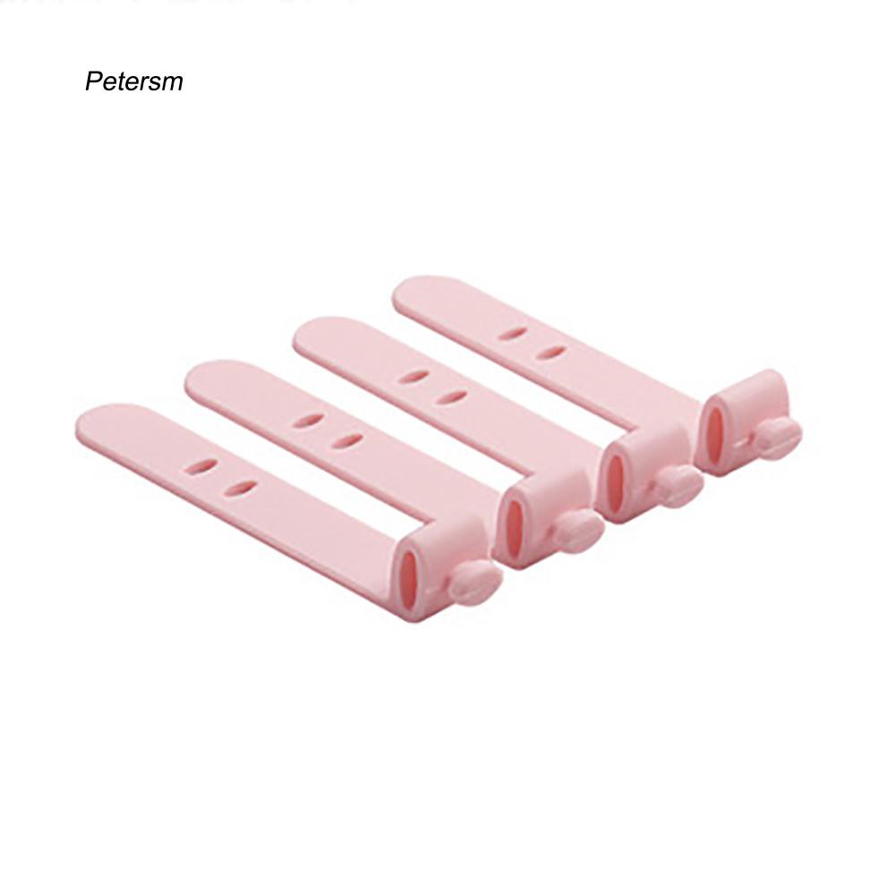 Ptsm _ 4Pcs / Set Klip Holder Organizer Kabel Earphone Bahan Silikon