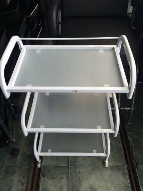 Trolley glass Troli kaca import trolley facial kaca