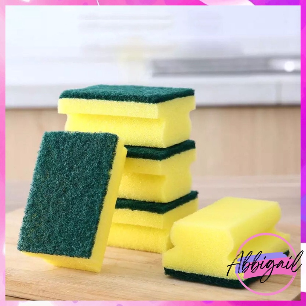 𝘈𝘉𝘎✰ Spons Spon Dapur Alat Pembersih Mencuci Piring Sabut Gosok Sponge Pad Sikat Cuci Piring 1181