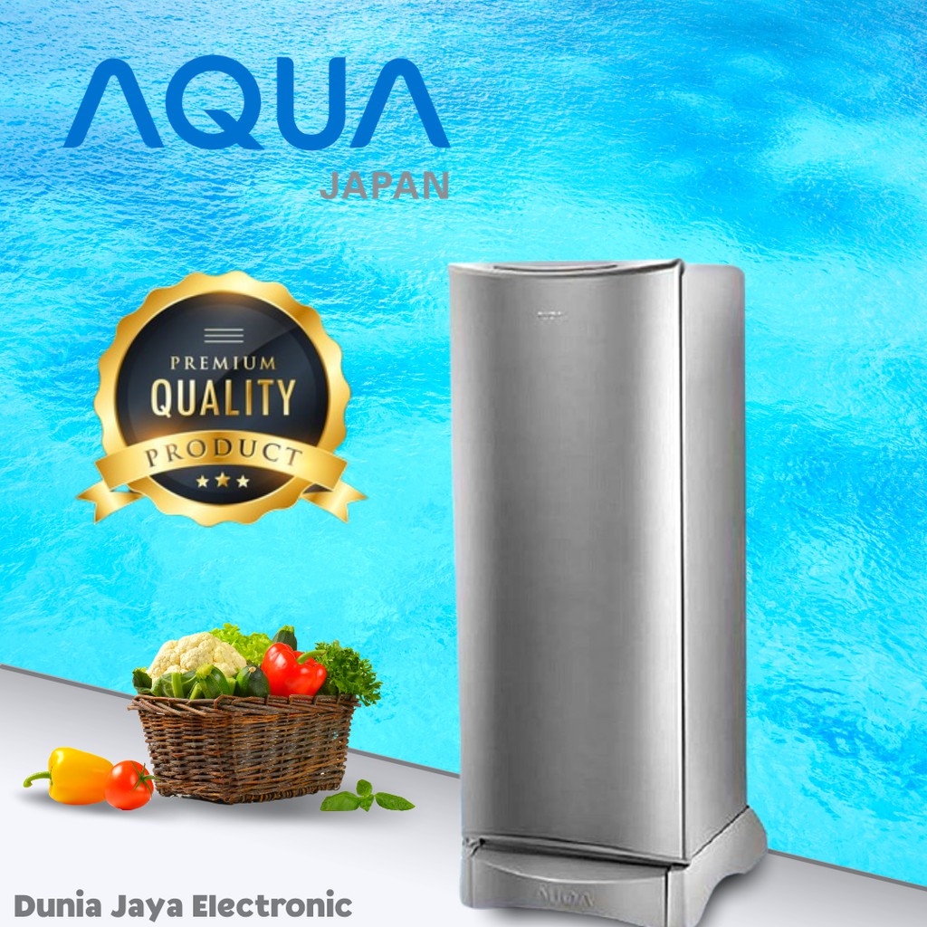 Kulkas AQUA 1 Pintu AQR D190 Black (Free Ongkir) Khusus Medan