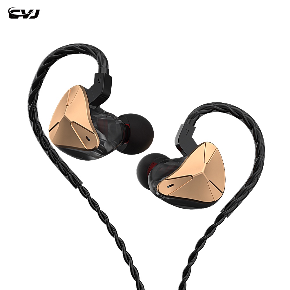 Cvj Earphone In Ear HIFI Dinamis Bahan Logam Dengan Fitur Noise Canceling Untuk DJ