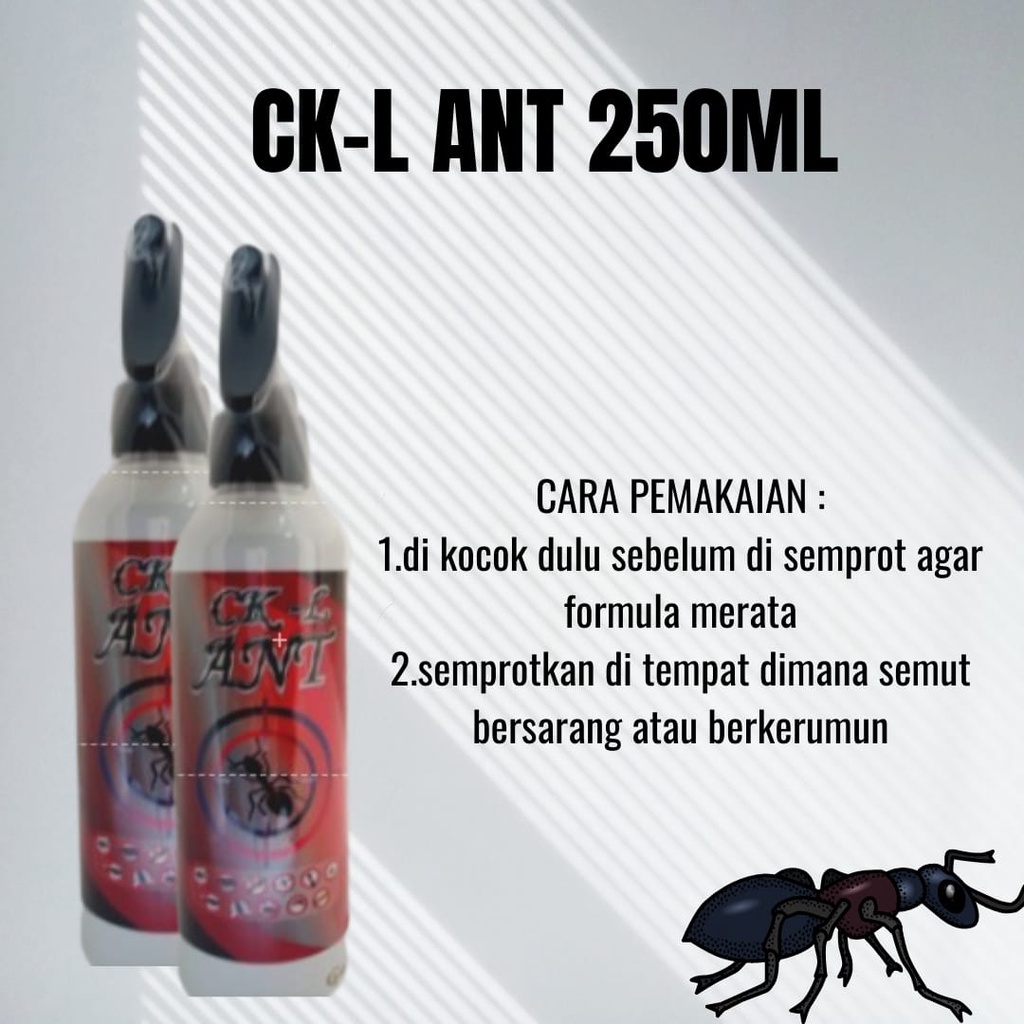 Pembasmi Semut Semprot Obat Semut Cair CK-L ANT Paling Ampuh 250 ML