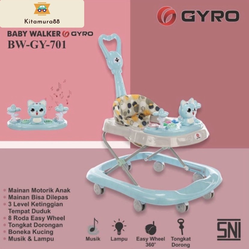 Baby Walker Anak Bayi - BABY WALKER GYRO GY 701