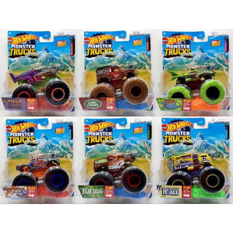 Diecast Miniatur Mobil Hot Wheels Monster Trucks Original Mattel Hotwheels Monster Truck Jurassic World Dominion