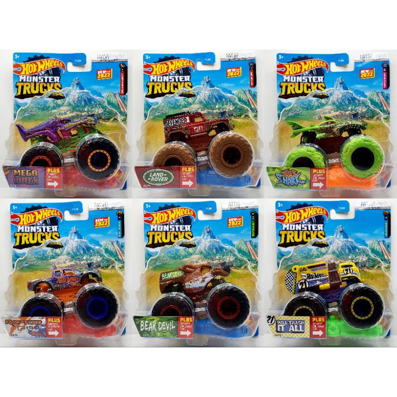 Diecast Miniatur Mobil Hot Wheels Monster Trucks Original Mattel Hotwheels Monster Truck Jurassic World Dominion