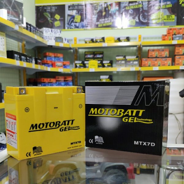 MTX7D MOTOBATT NANO GEL AKI KERING SEPEDA MOTOR TIGER REVO SCORPIO NOUVO YUASA GS JAGUAR ACCU 7