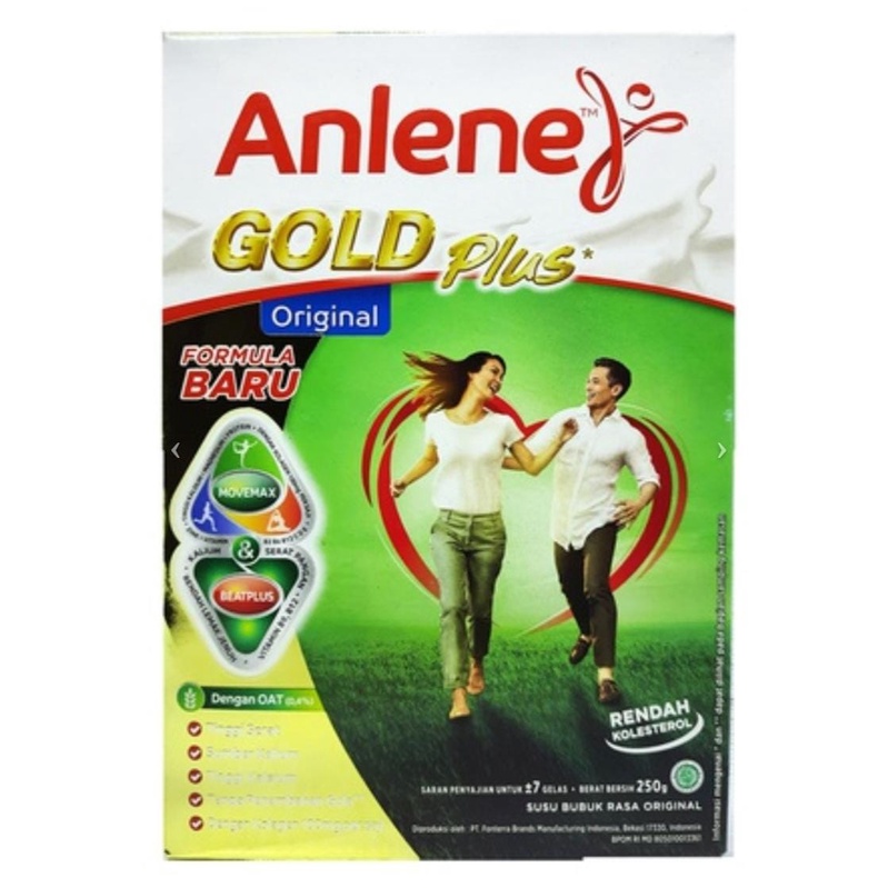 

SUSU KALSIUM LANSIA 51+ ANLENE GOLD PLUS 250 GR