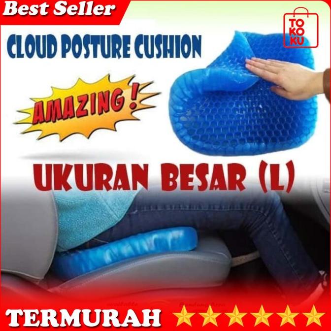 ORIGINAL Bantalan Alas Duduk Silikon Gel Posture ventilasi Egg Sitter