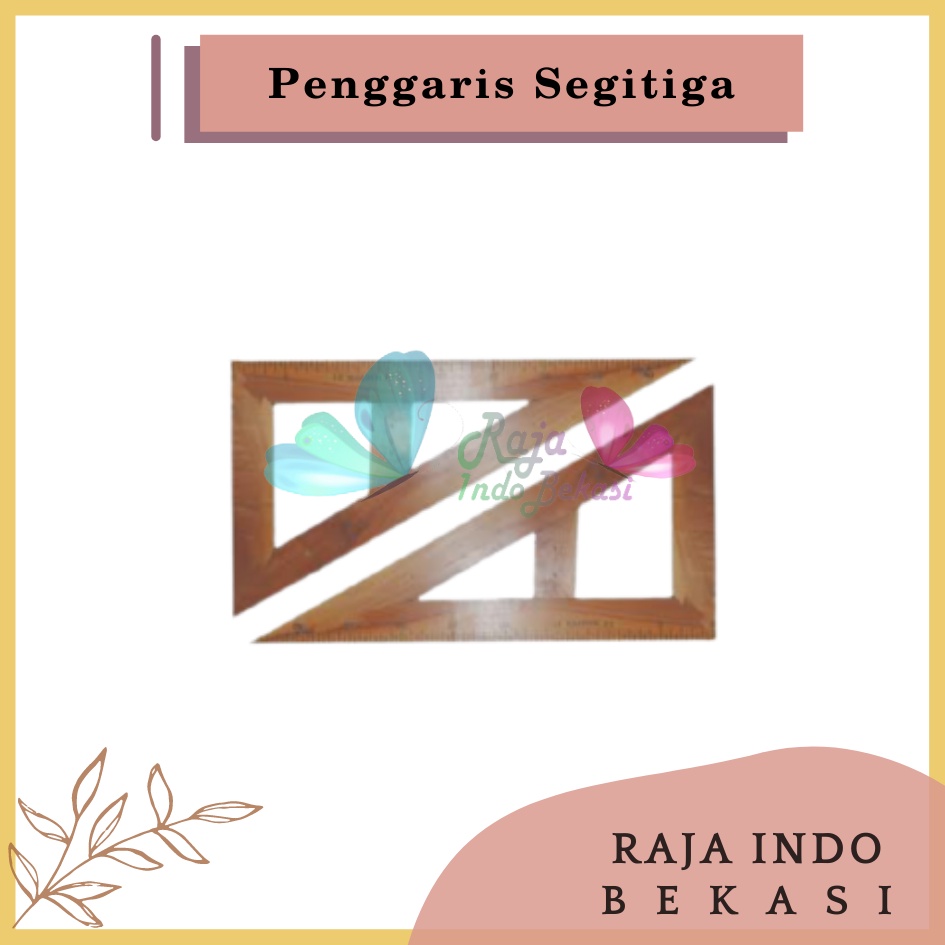 6pcs Penggaris Segitiga Mistar Kayu Kecil 6 Pcs Kualitas Ok Penggaris Kayu Segitigakecil 6pcs