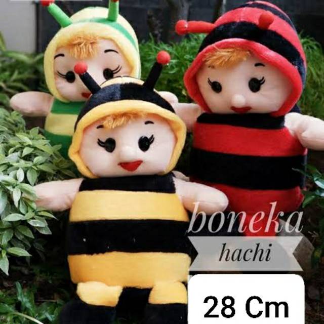 Boneka Hachi kecil 28cm - Boneka Murah - Kado Ulang Tahun