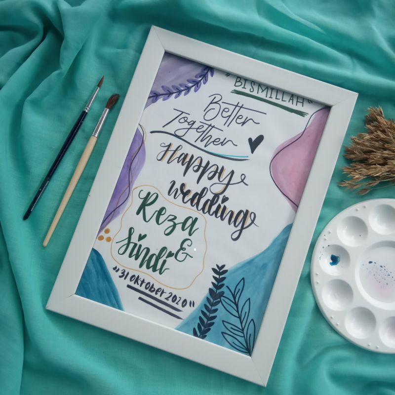 Kado Nikah Unik | Kado Wisuda | Kado Unik | Kado handlettering