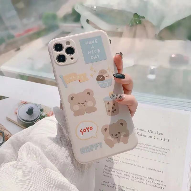 Casing Xiaomi Redmi Note 10 10s 10pro Max 9 8 10A 9C NFC 9 9T Poco X3 NFC Poco M3 Motif Beruang Lucu