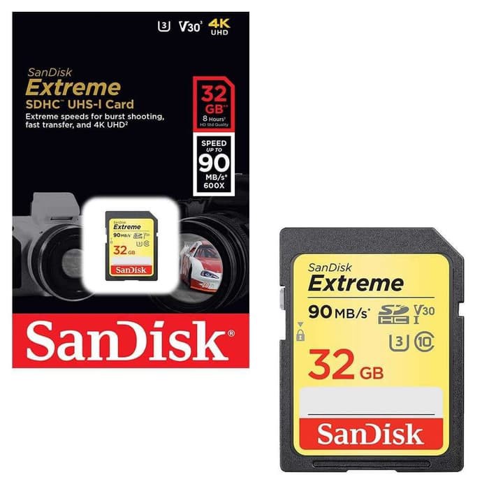 SD Card Sandisk Extreme UHS-I 150Mbps - 32GB/64GB/128GB