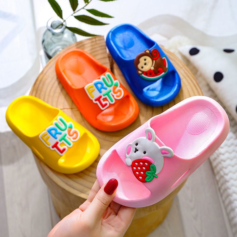 Sandal Slop Anak Karakter Kartun Fruit Animal Import S2