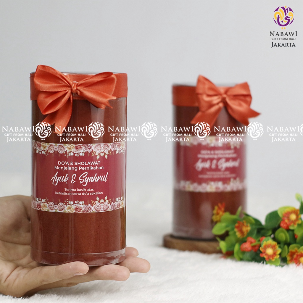 Hampers Mika Tabung Isi Sajadah/Sarung/Sorban Souvenir Tahlilan Tasyakuran