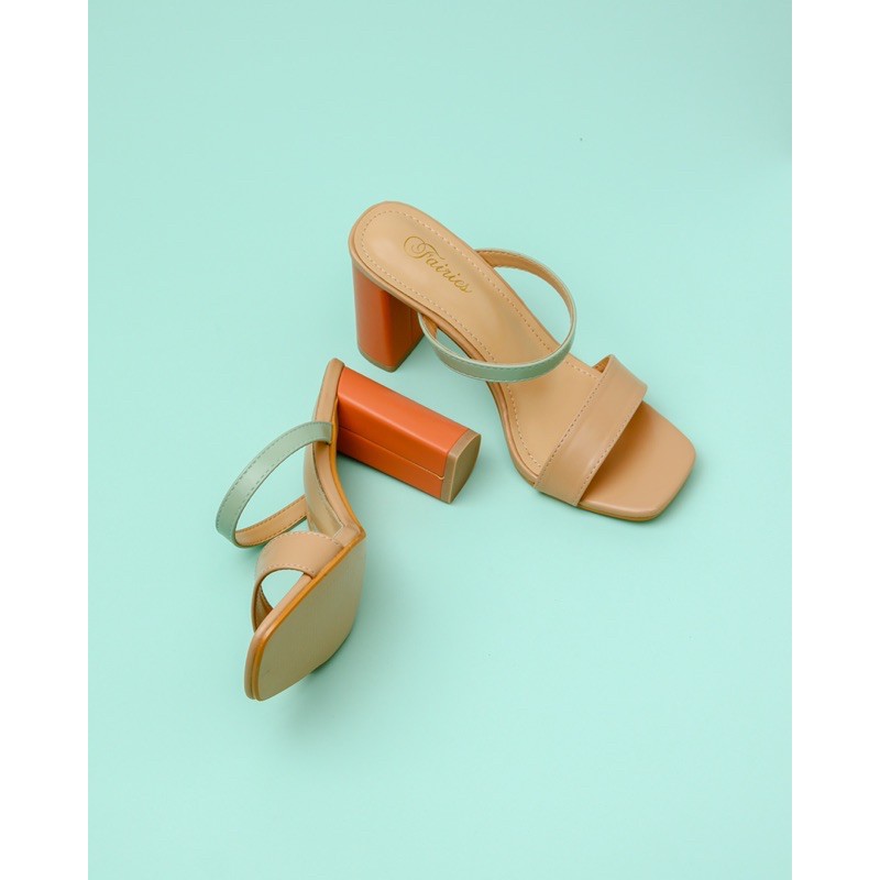 [7.7 Boombastis Sale⚡] - SANDAL WANITA MYCENA FS02 BLOCK HEEL SANDALS