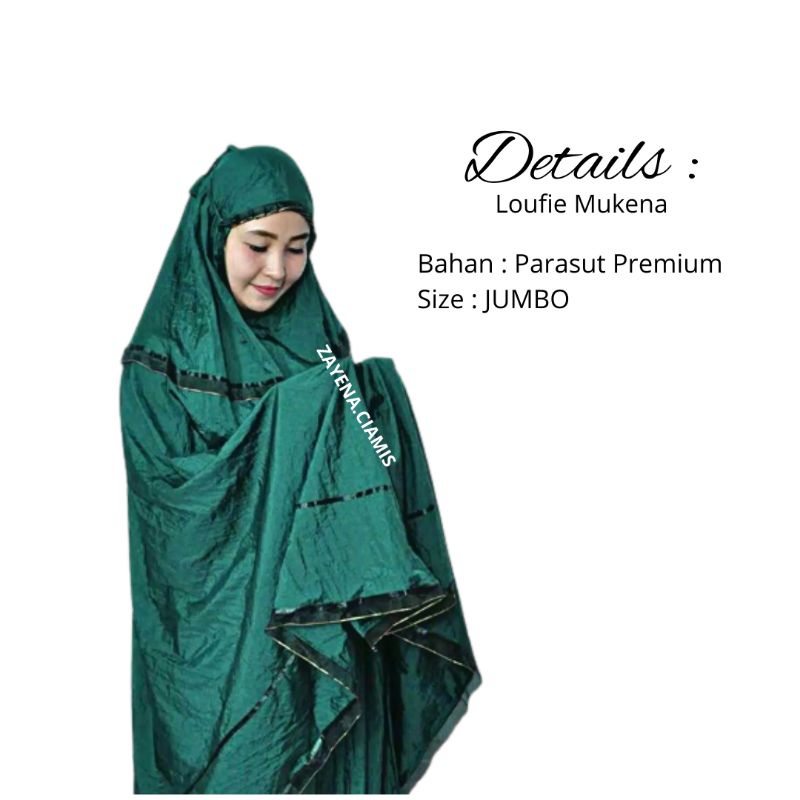 Mukena Traveling Mukena Dewasa Parasut Premium Bahan Tebal dan Tidak Nerawang