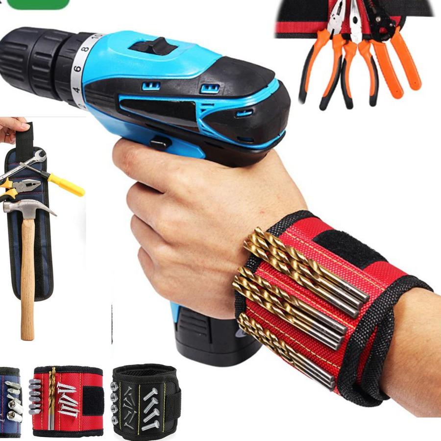 ✷ Gelang sabuk Magnet alat tukang kontraktor kontruksi Magnetic Wristband ➩
