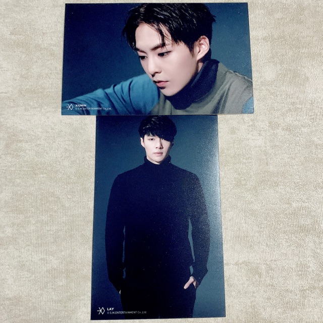 EXO photo postcard sing for you (XIU LAY)