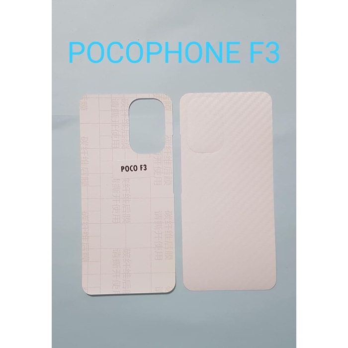 SKIN CARBON POCOPHONE F3 ~ ANTI GORES BACK POCOPHONE F3 ~ HP