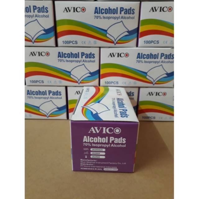 Tissu Alkohol Avico Murah Alcohol pads 70% Tissue Swab Cek Gula darah