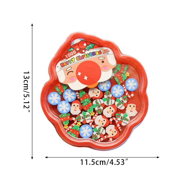 36pcs / Pak Penghapus Dekompresi Serbaguna Tema Natal Untuk Guru