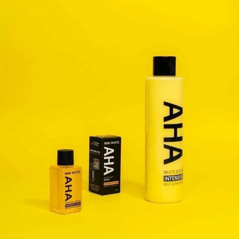 MIMI WHITE AHA BODY LOTION+MIMI WHITE AHA BODY SERUM (100ml+30ml)