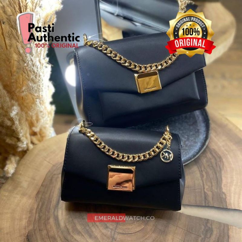 Michael Kors Lita Crossbody Leather Black