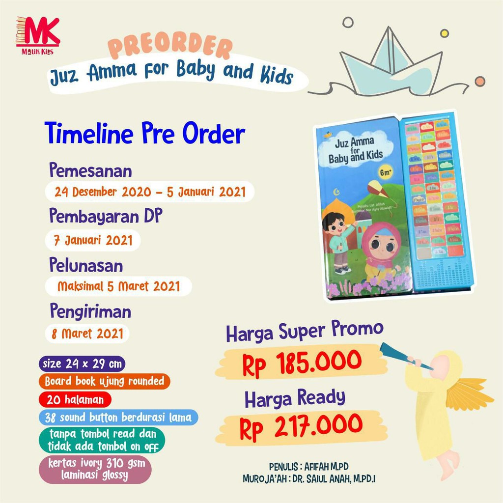 BEST SELLER SOUND BOOK JUZ AMMA FOR BABY AND KIDS / mainan anak / buku edukasi anak / edukatif