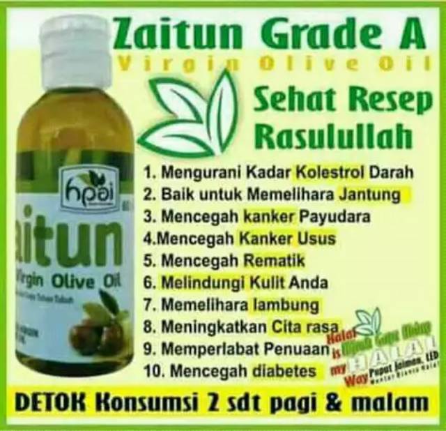 Minyak Zaitun Hni Hpai 100 Extra Virgin Oil Shopee Indonesia