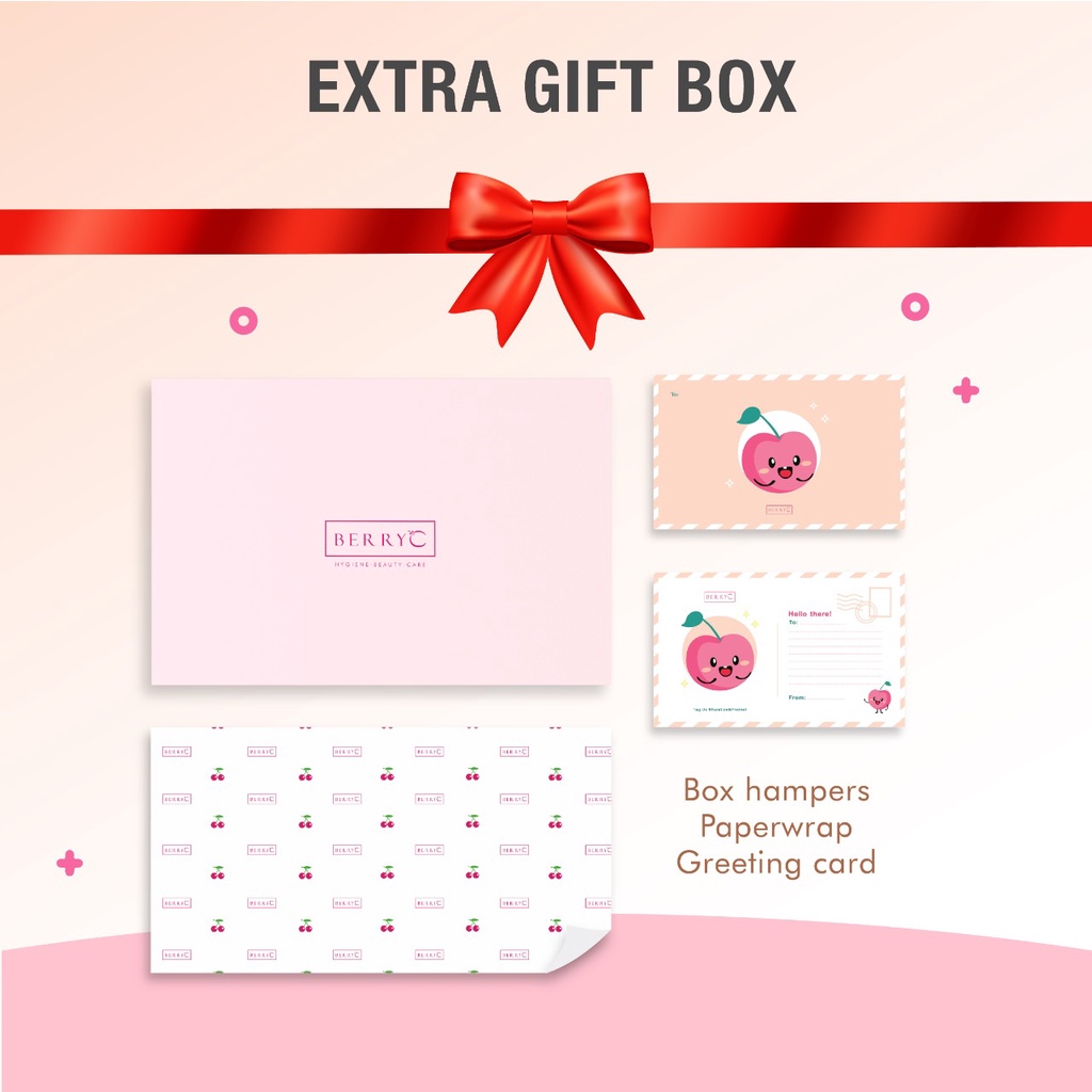 BerryC Hampers Box Kotak Hadiah Drawer Hamper Set (Tanpa isi)