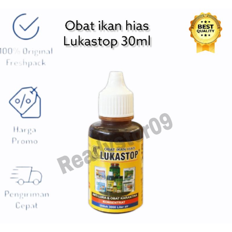 luka stop lukastop obat ikan luka jamur anti bakteri 30ml