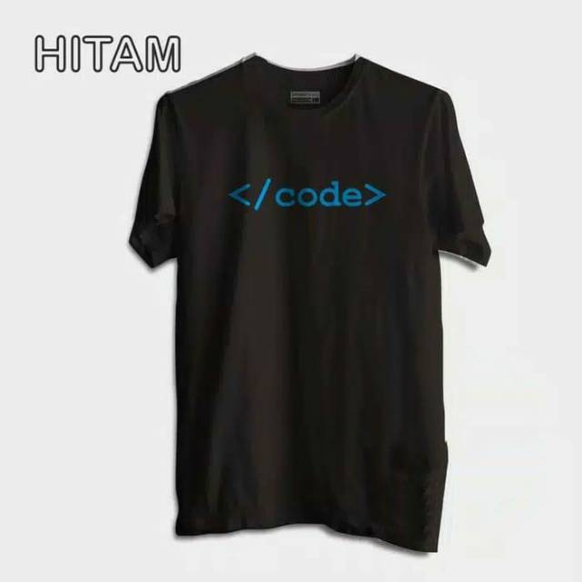 Baju Distro Kaos Programmer Code Tshirt - Putih, M