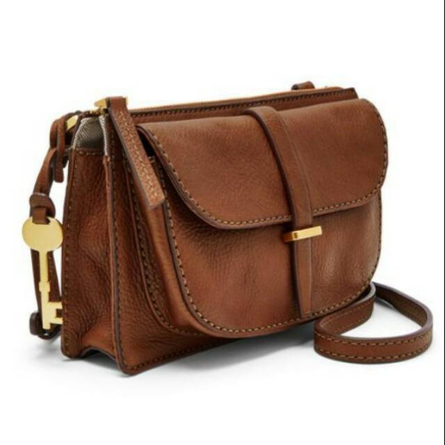 Tas Fossil Ryder Small XBody Brown