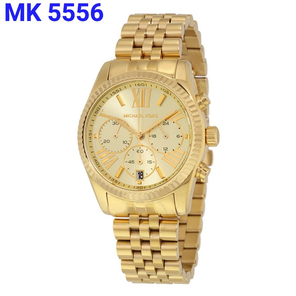 

d=38mm, Michael Kors MK 5556 Original, chronograph, stainless steel, include box, book, paper bag