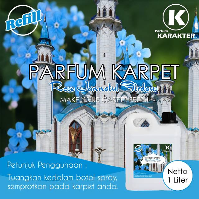 PARFUM / PEWANGI KARPET AROMA ROSE JANNATUL FIRDAUS 1LITER - ORIGINAL