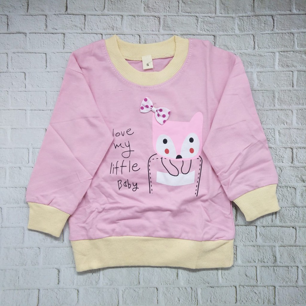 Sweater / Baju anak perempuan lucu murah usia 1-4 thn 100% import kualitas premium gambar  BABY PITA-SWTR05