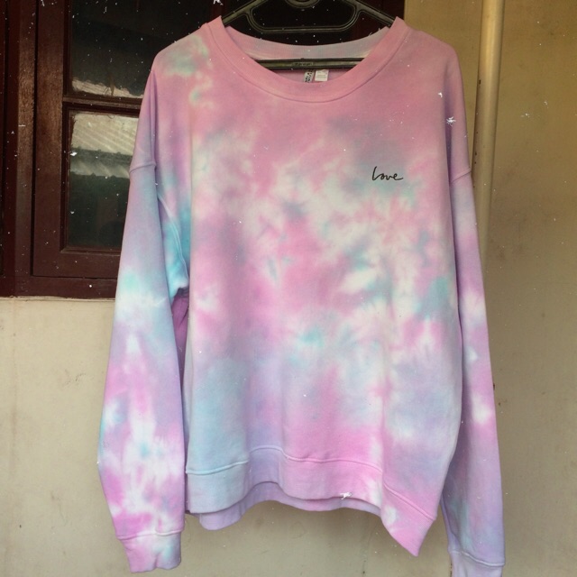 sweater tie dye h&m